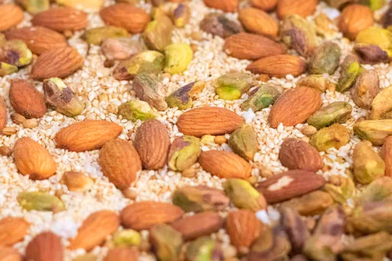 almonds and pistachios