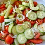 Marinated Cucumbers, Onions, and Tomatoes