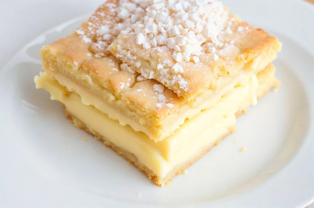 Vanilla Custard Cream Squares