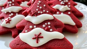 Red Velvet Christmas Tree Cookies Recipe