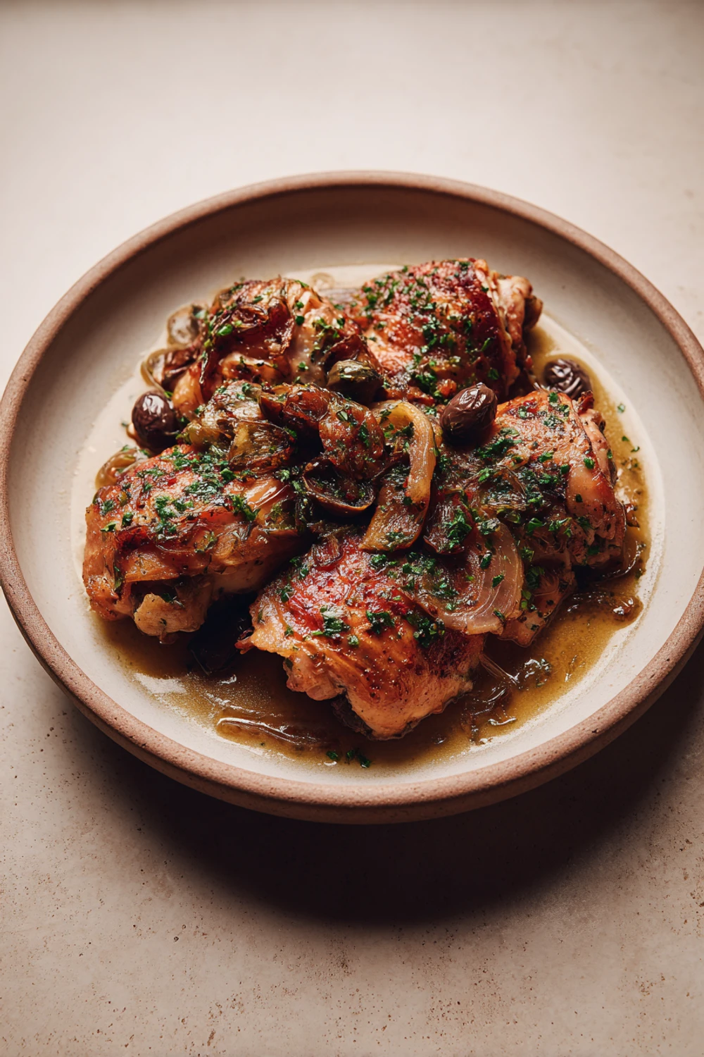 Easy chicken marbella recipe with olives