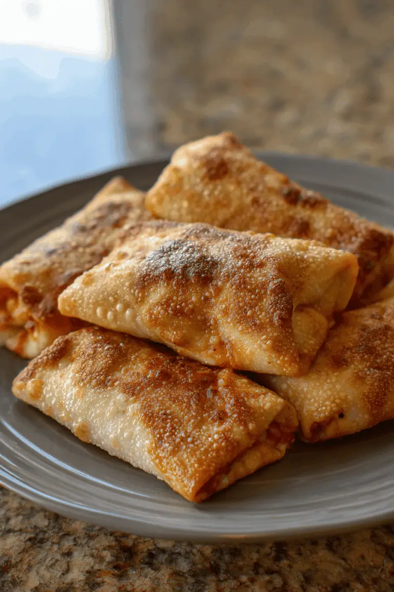 Easy pizza rolls air fryer recipe in 10 minutes