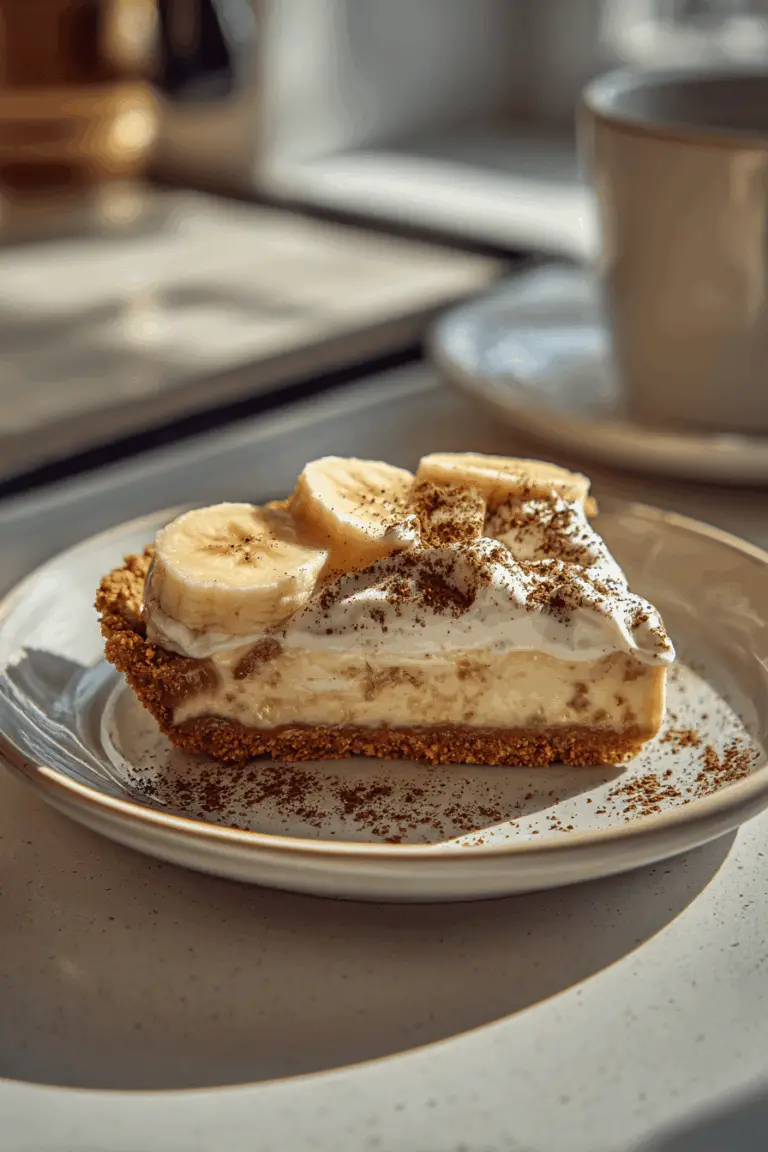 Easy banoffee pie recipe with caramel cream
