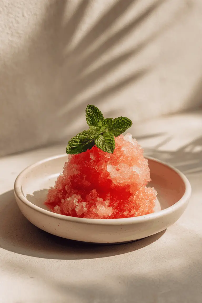 Refreshing lemon granita recipe for summer