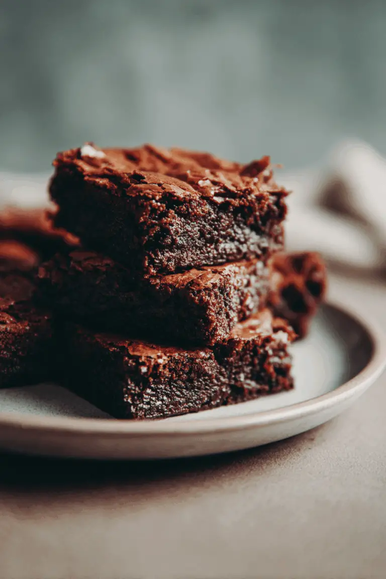 Easy chocolate brownie recipe for fudgy treats