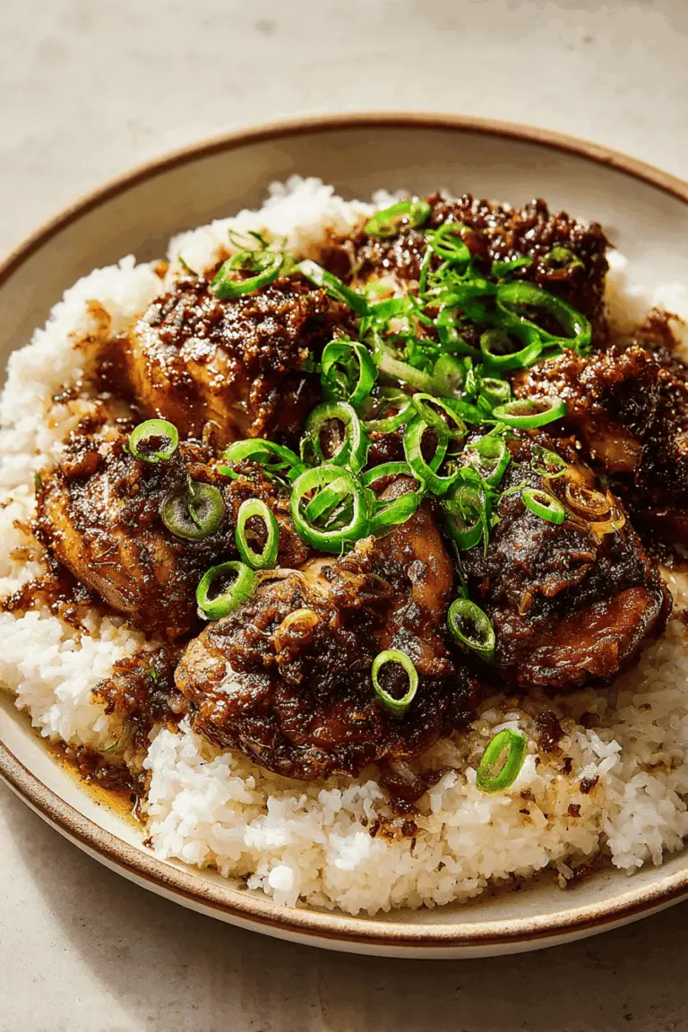 Easy chicken adobo recipe with tender meat