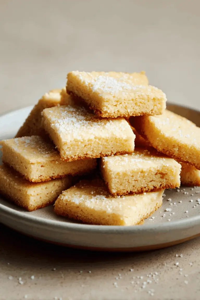 Easy shortbread recipe with 3 ingredients