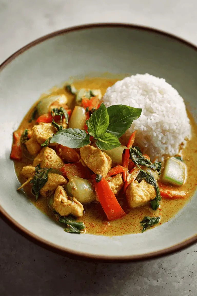 Easy Thai curry recipe with coconut milk
