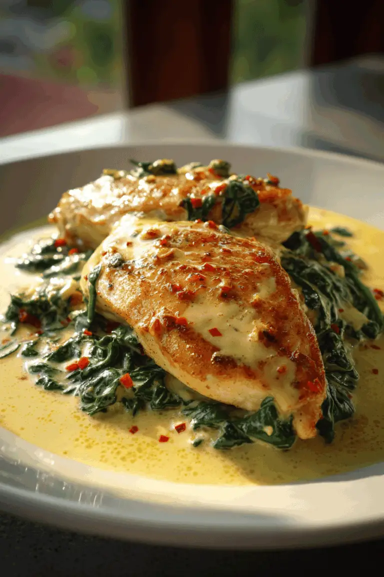 Easy chicken florentine recipe with spinach