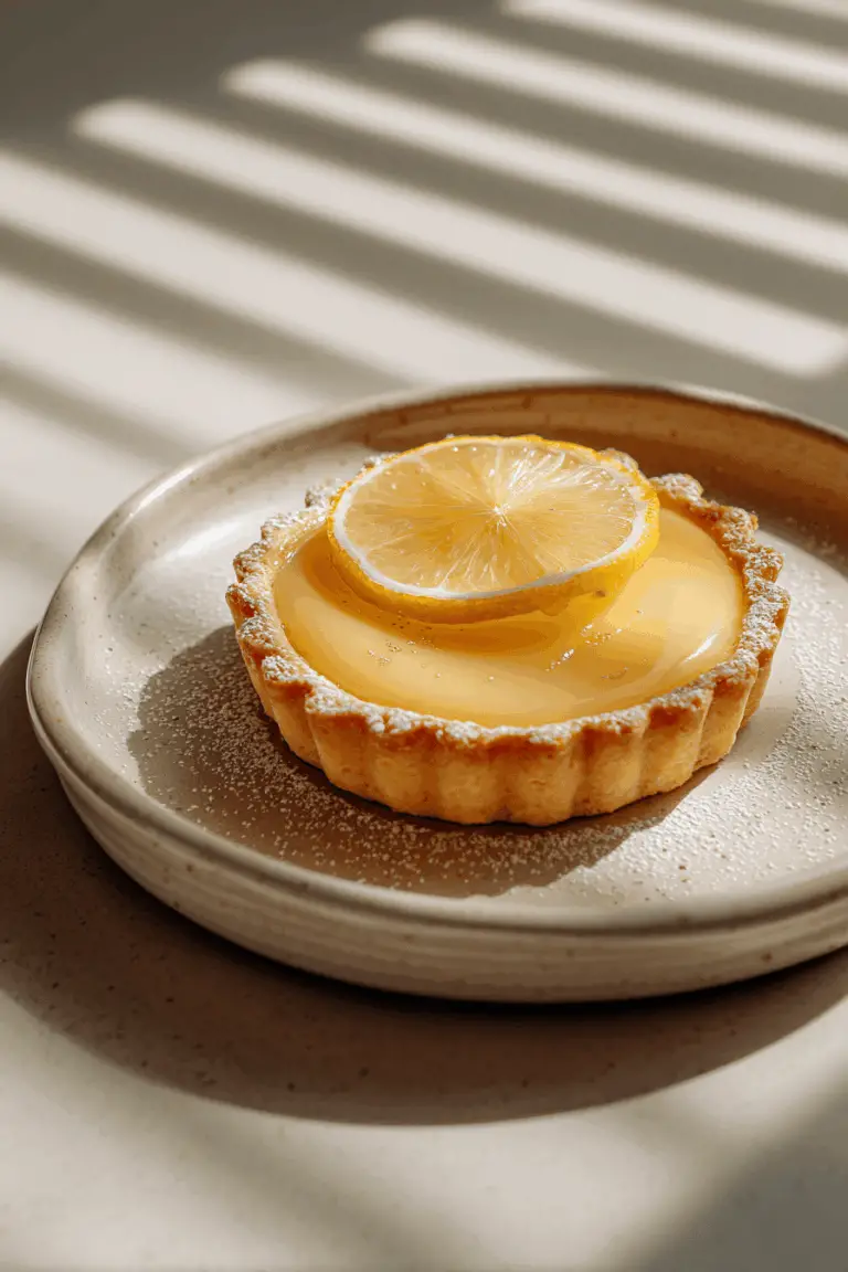 Easy lemon tart recipe with buttery crust