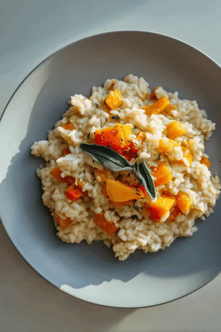 Creamy butternut squash risotto recipe
