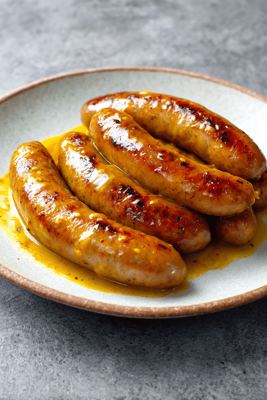 Easy curried sausages recipe with creamy sauce