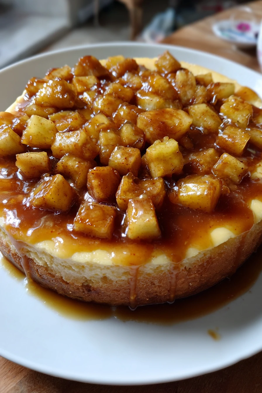 Caramel Apple Cheesecake Recipe Easy Dessert