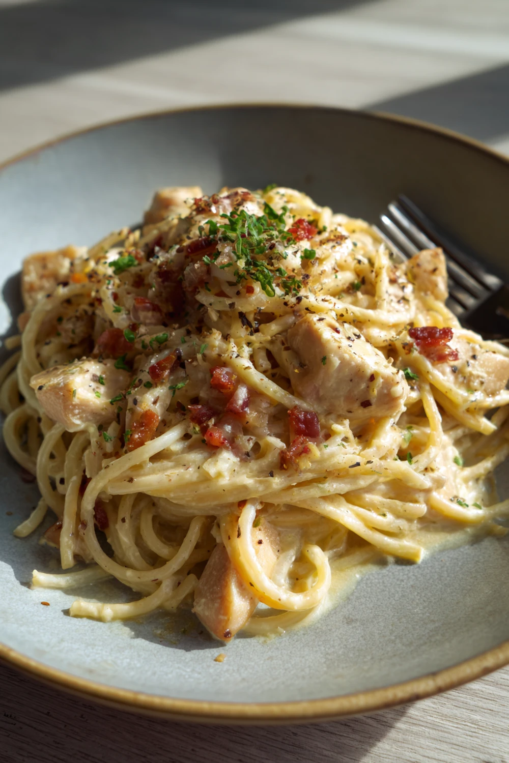 Easy chicken carbonara recipe in 30 minutes recipe