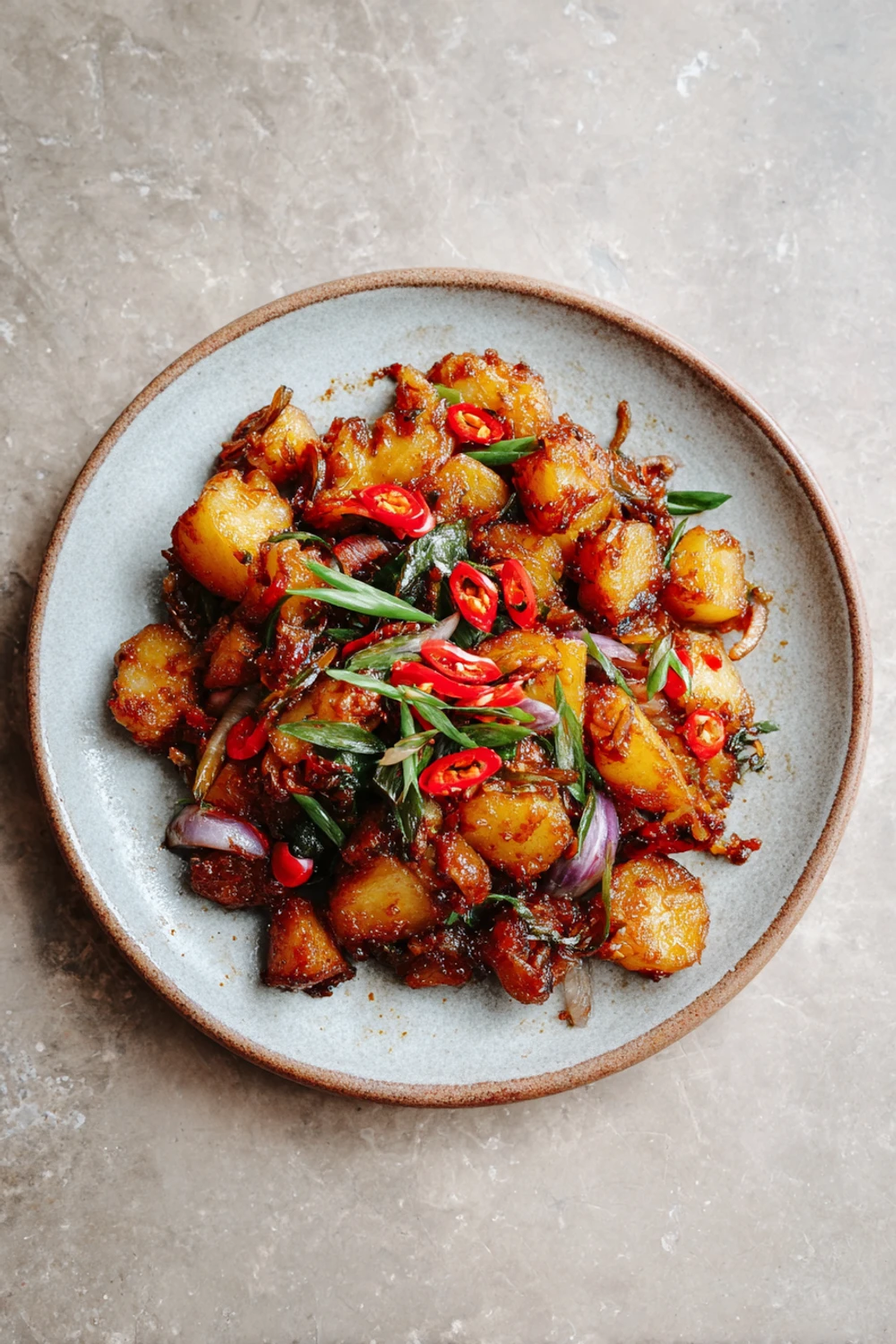 Spicy chilli potato recipe for crispy bites recipe