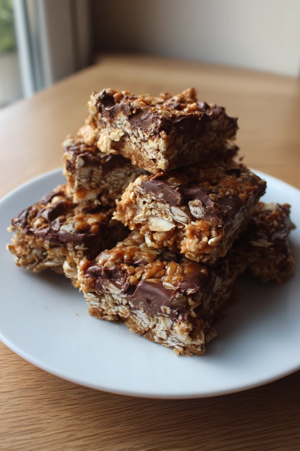Chocolate Peanut Butter Oat Bars recipe