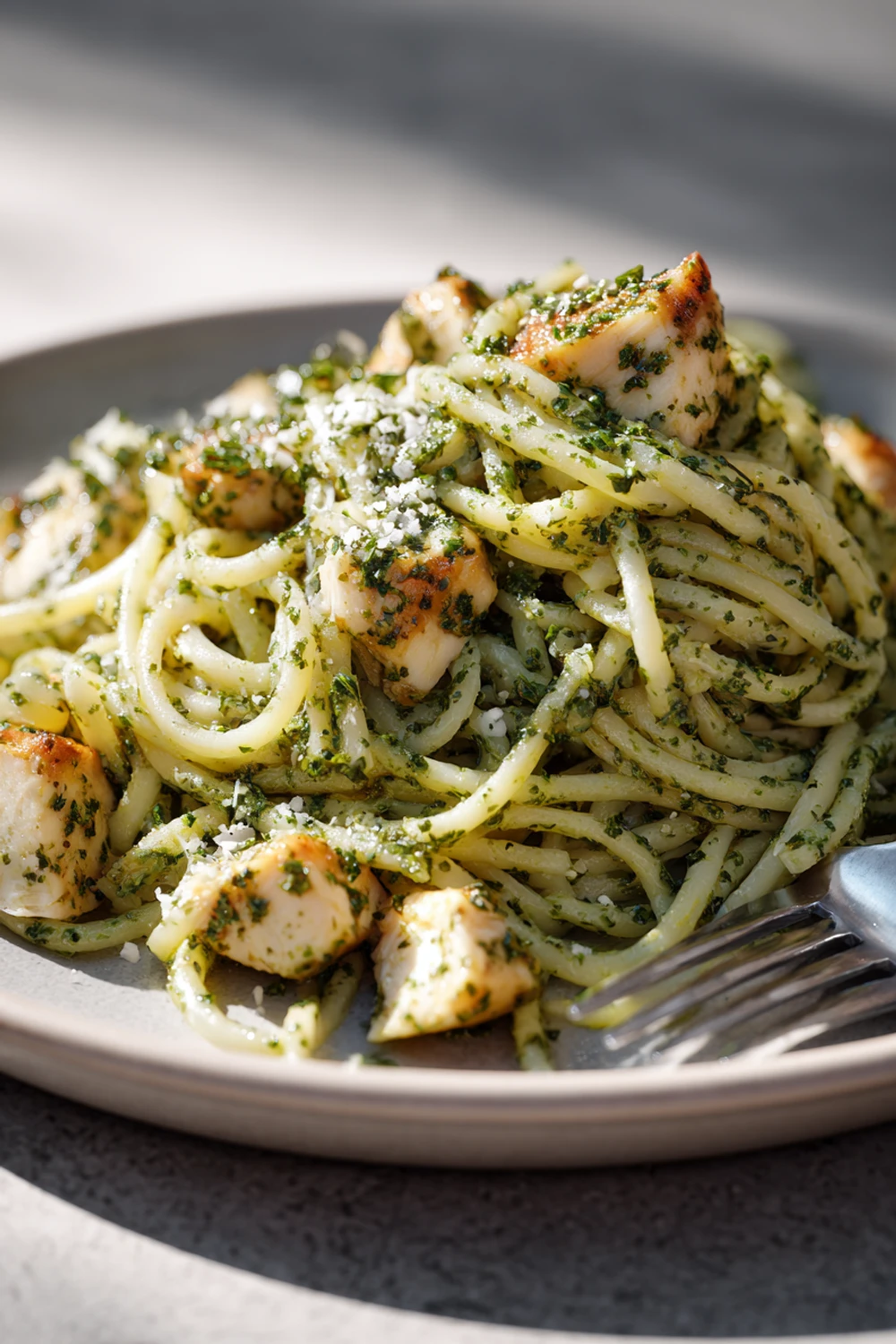 Creamy pesto chicken pasta recipe in 20 minutes recipe