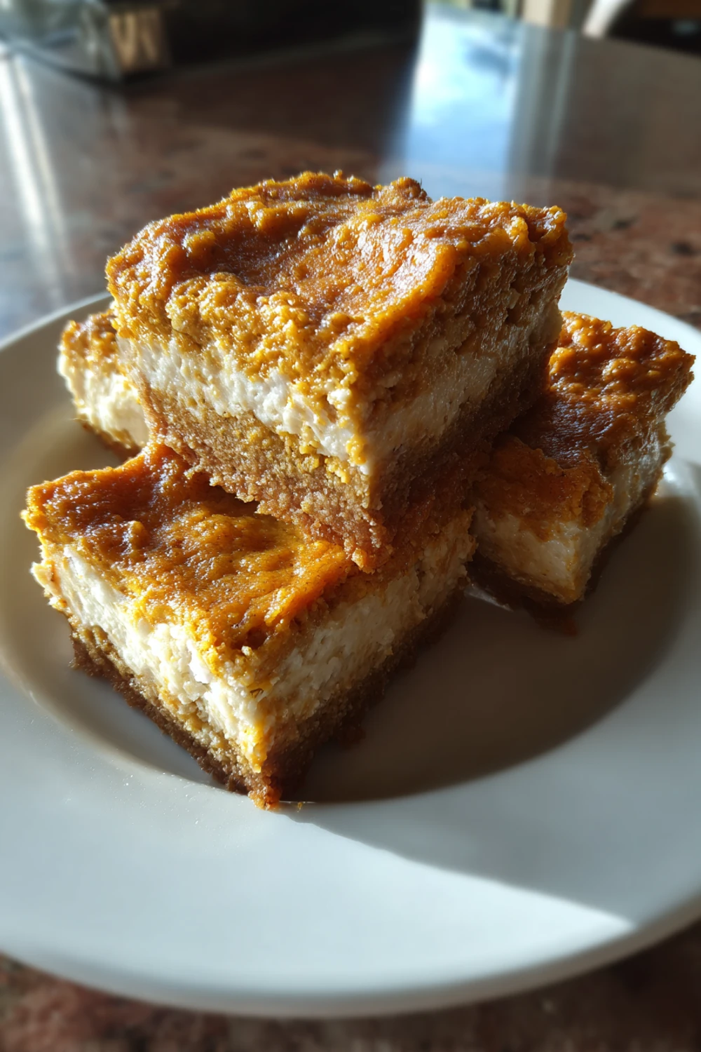 Pumpkin Cheesecake Bars Recipe Easy Dessert recipe