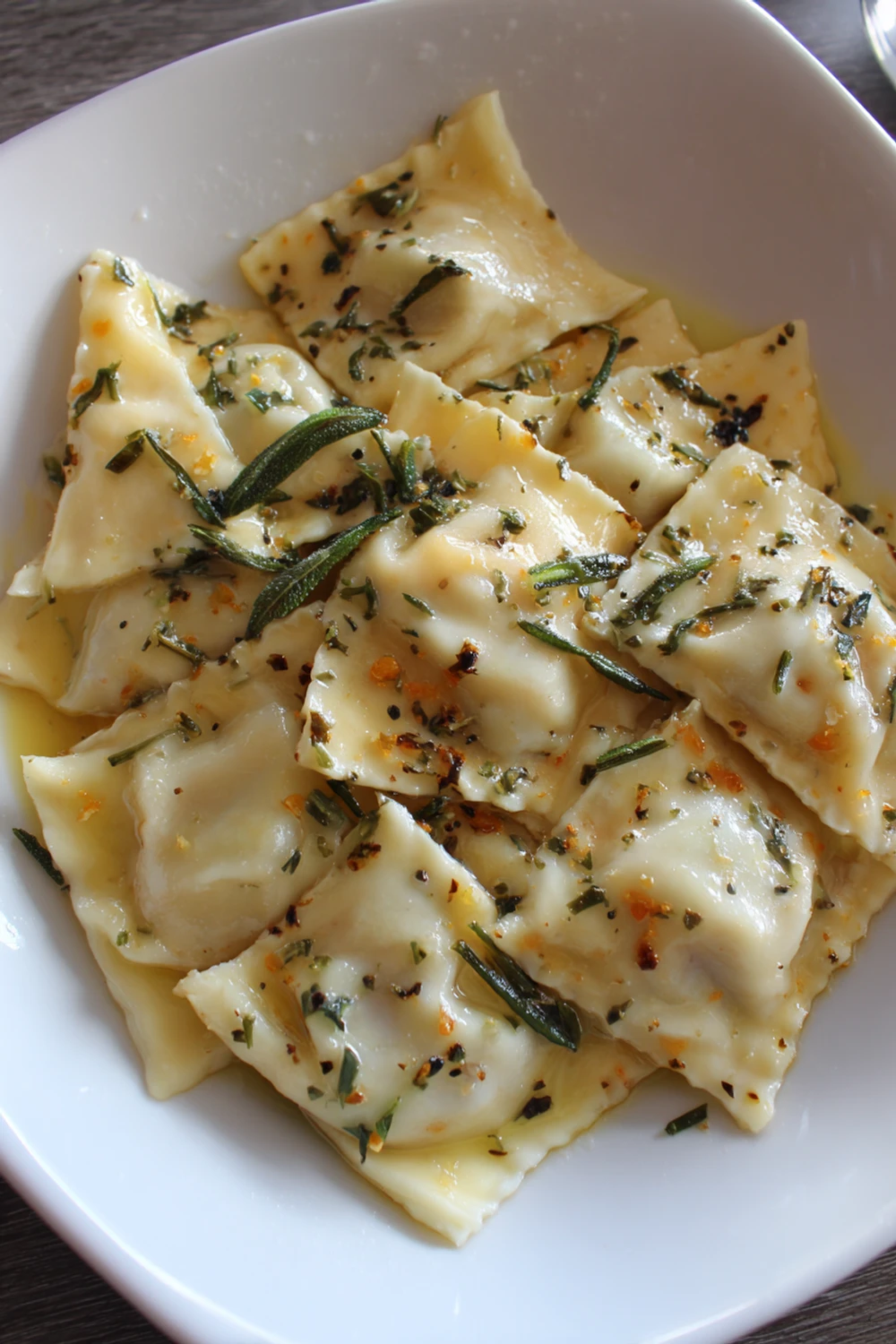 Pumpkin Wonton Ravioli recipe
