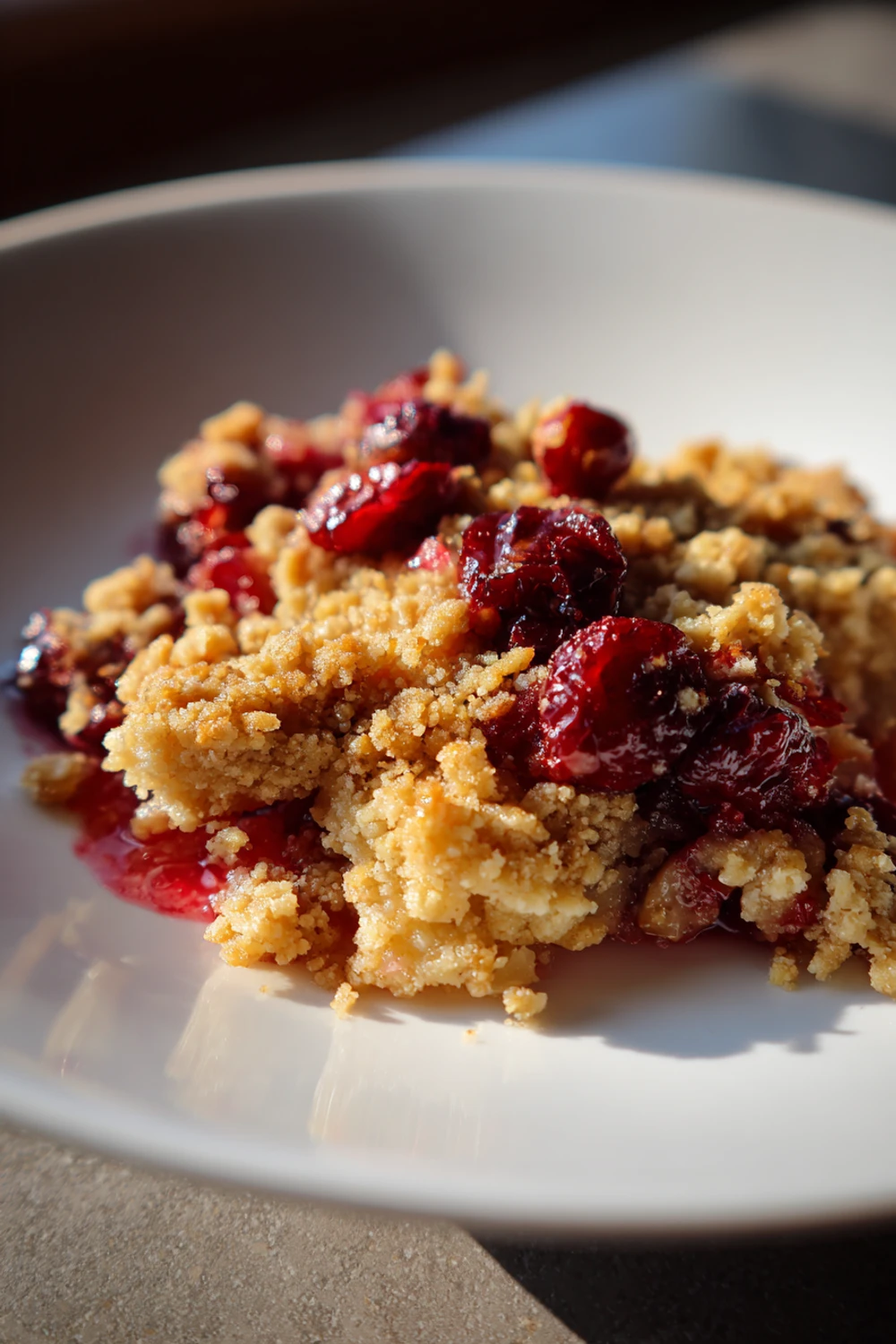 Easy Apple Cranberry Crumble Recipe recipe