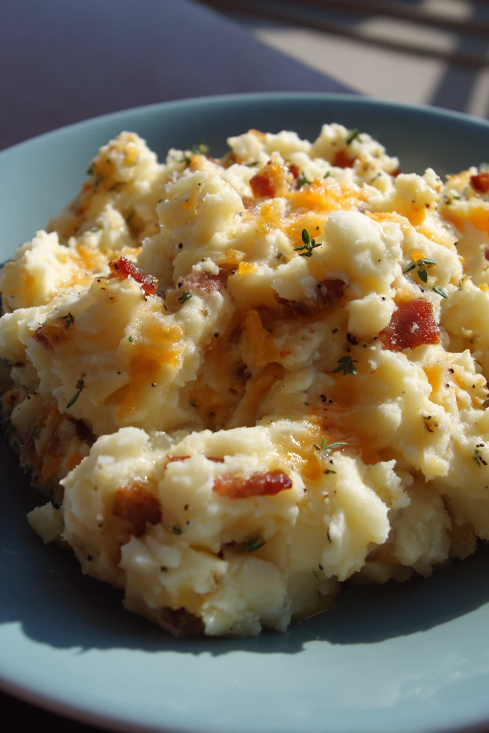 Bacon Cheddar Mashed Potatoes recipe