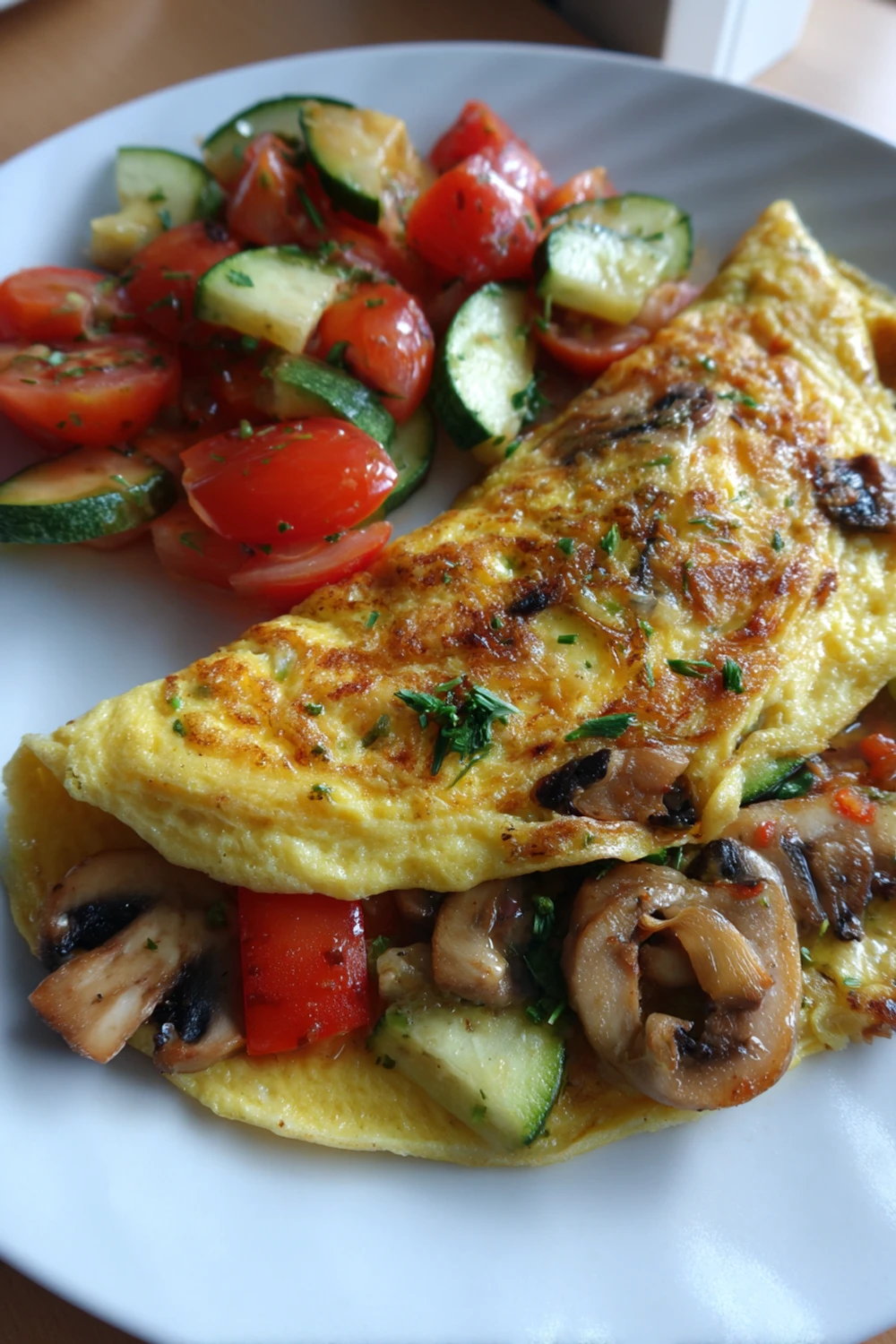 Easy Breakfast Omelette With Vegetables Recipe recipe