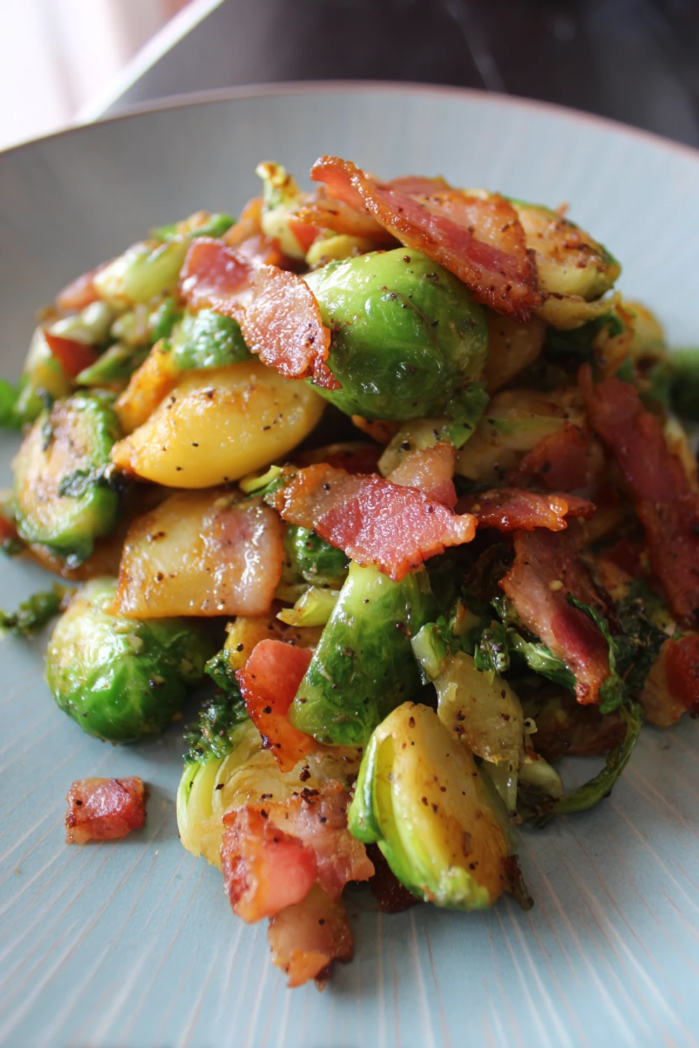 Brussels Sprouts Bacon Hash Recipe recipe