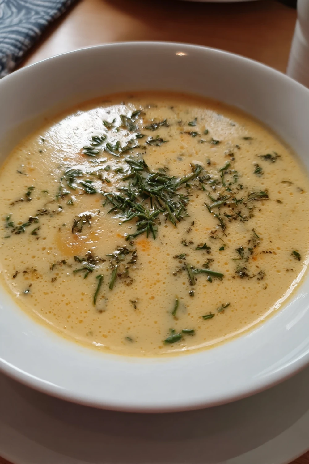 Cheddar Garlic Herb Potato Soup recipe