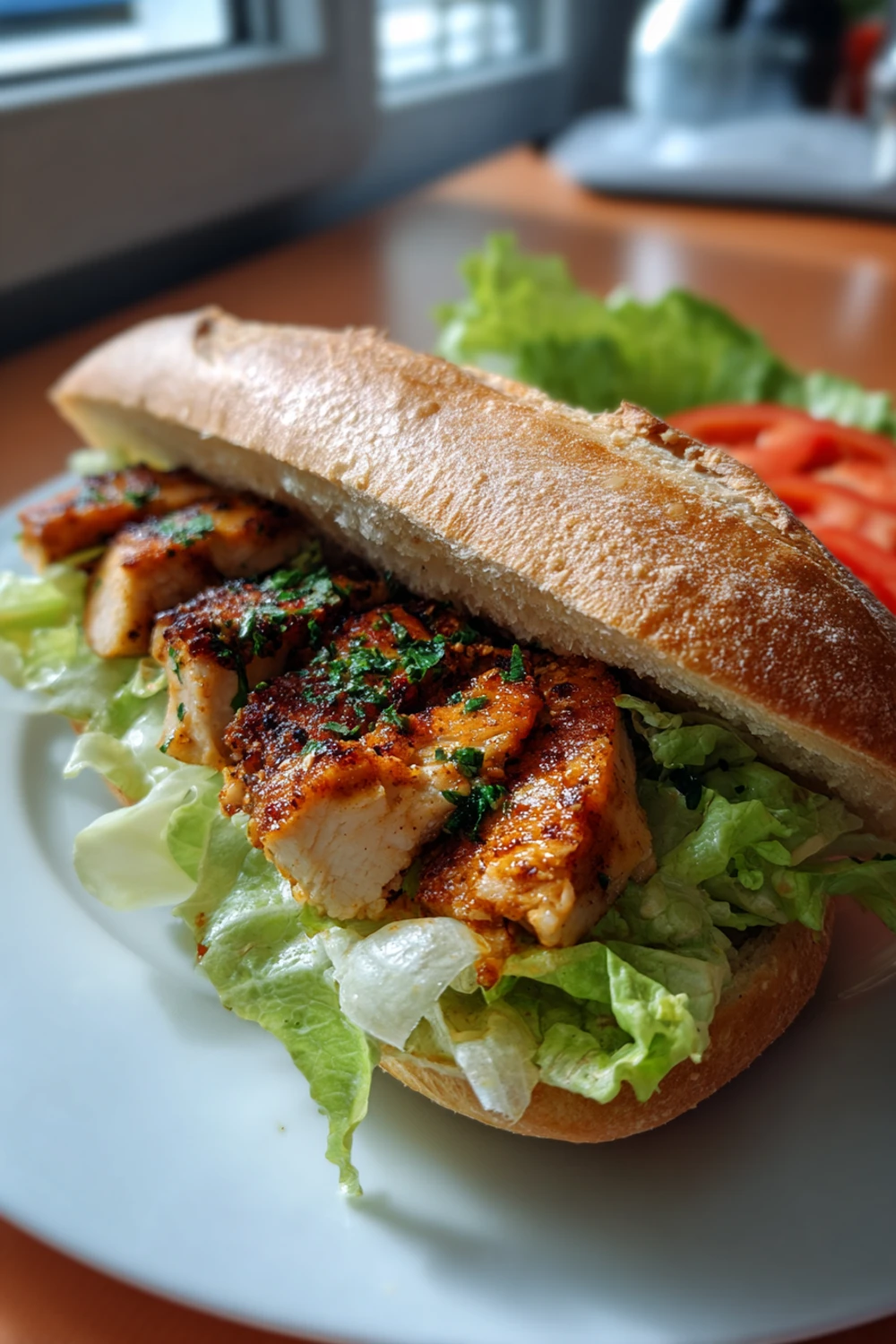 Easy Grilled Chicken Caesar Sandwich recipe