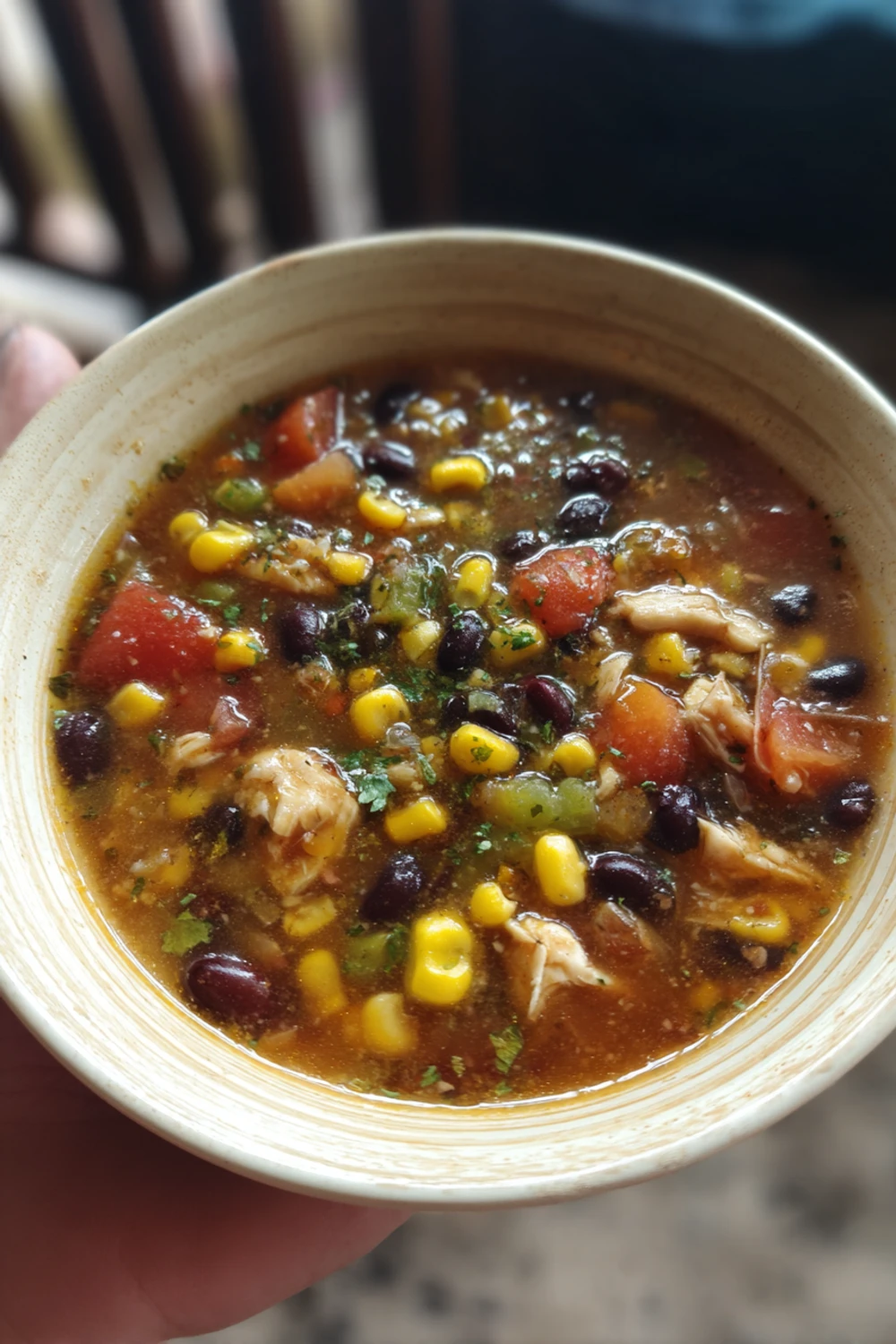 Easy Chicken Corn Black Bean Soup recipe