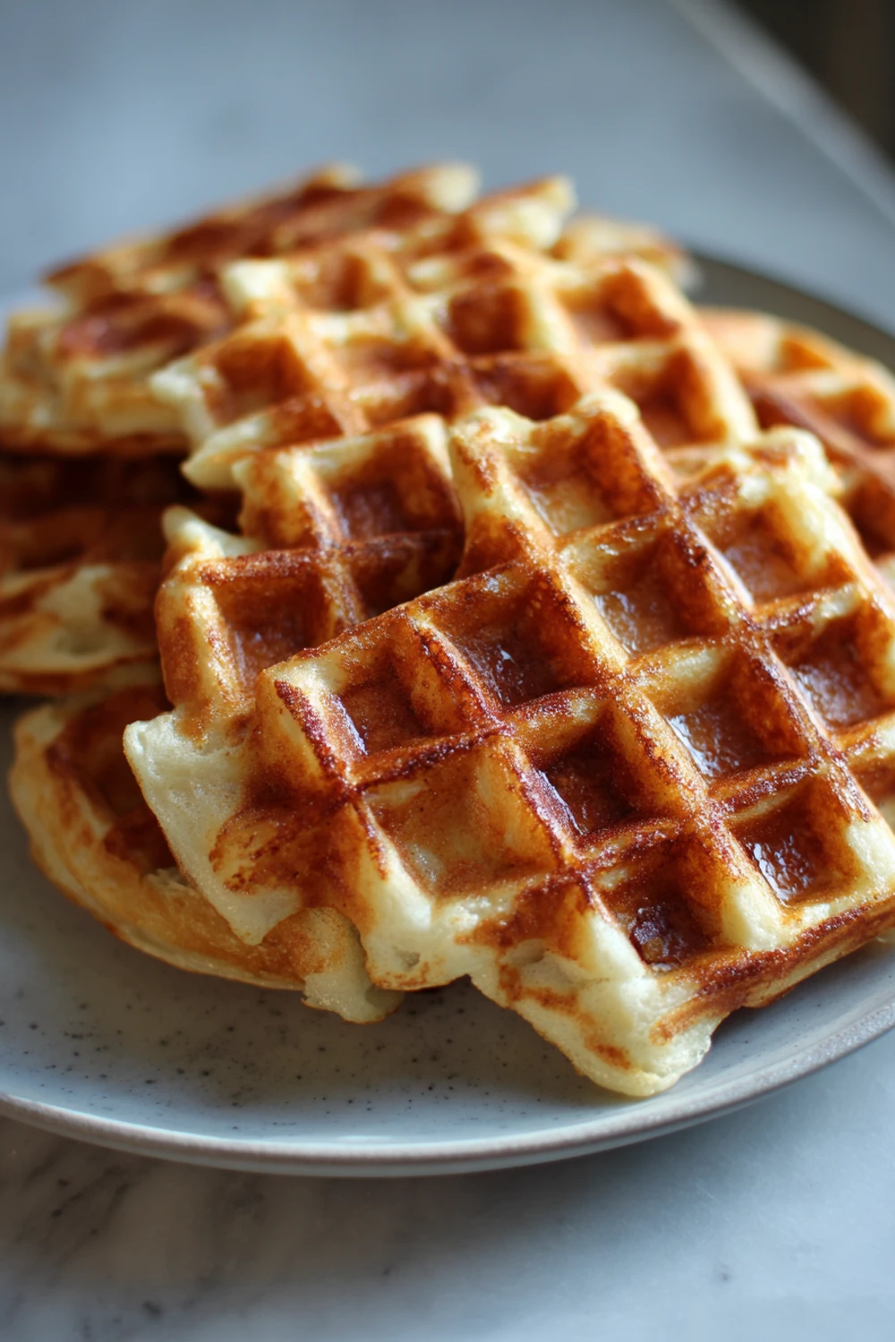 Cinnamon Apple Waffles recipe