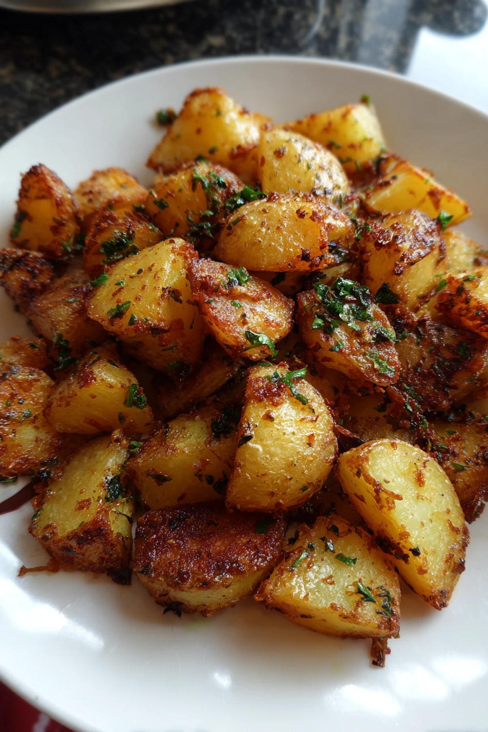 Crispy Garlic Butter Potatoes Recipe recipe