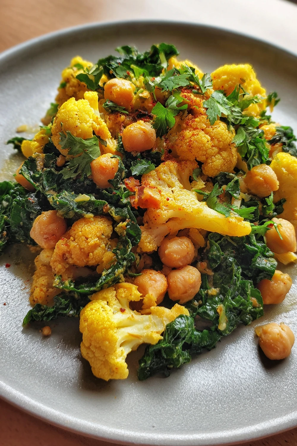 Curried Cauliflower Chickpea Dump Dinner Recipe recipe