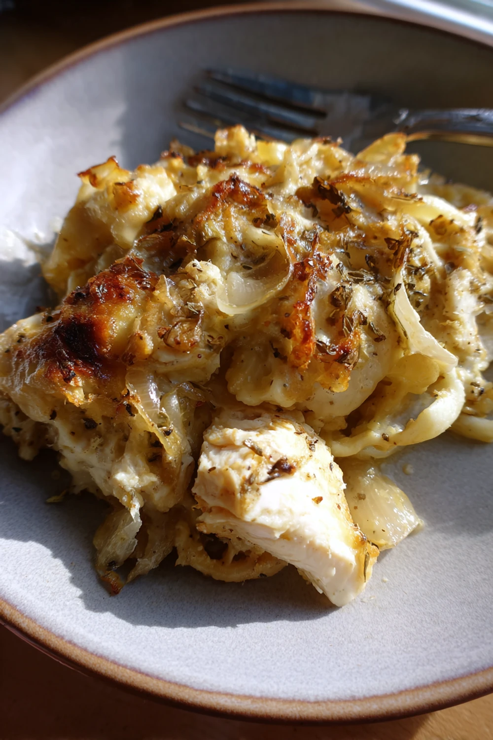 French Onion Chicken Noodle Casserole Recipe recipe