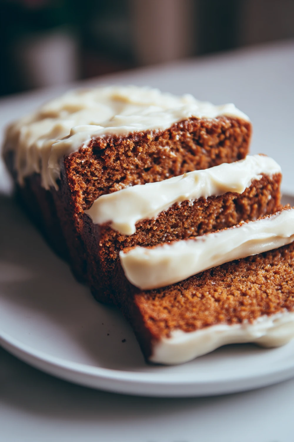 Gingerbread Loaf With Cream Cheese Frosting recipe