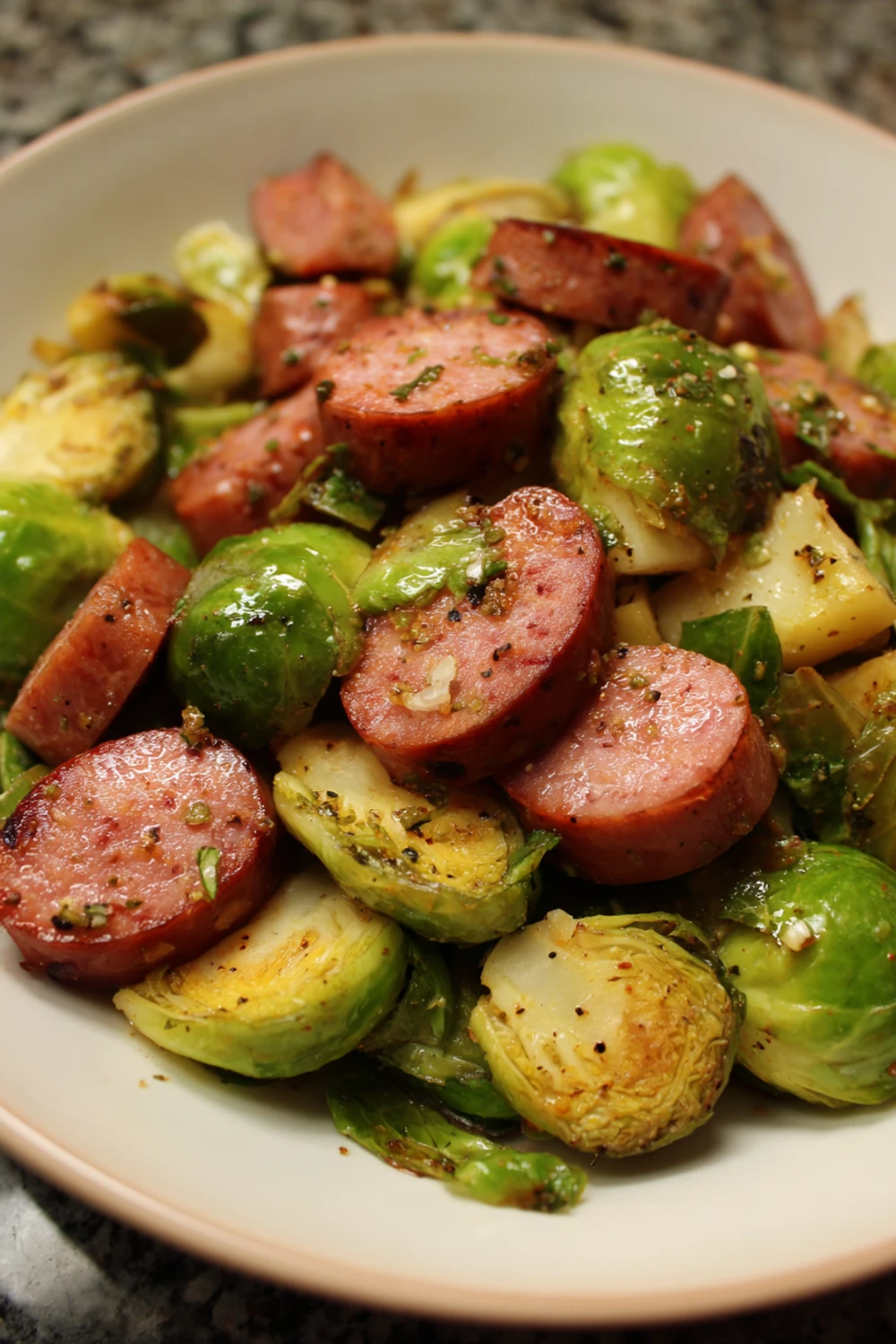 Kielbasa With Brussels Sprouts Recipe recipe