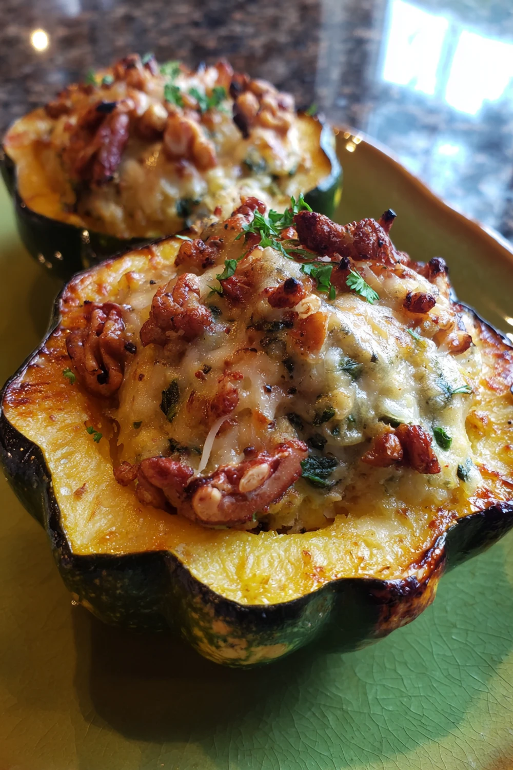 Moroccan-Style Stuffed Acorn Squash Recipe recipe