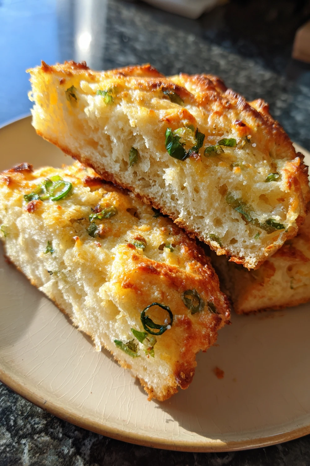 No-Knead Cheddar Jalapeño Bread Recipe recipe