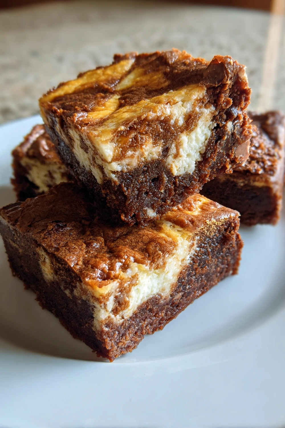 Pumpkin Cream Cheese Swirl Brownies recipe