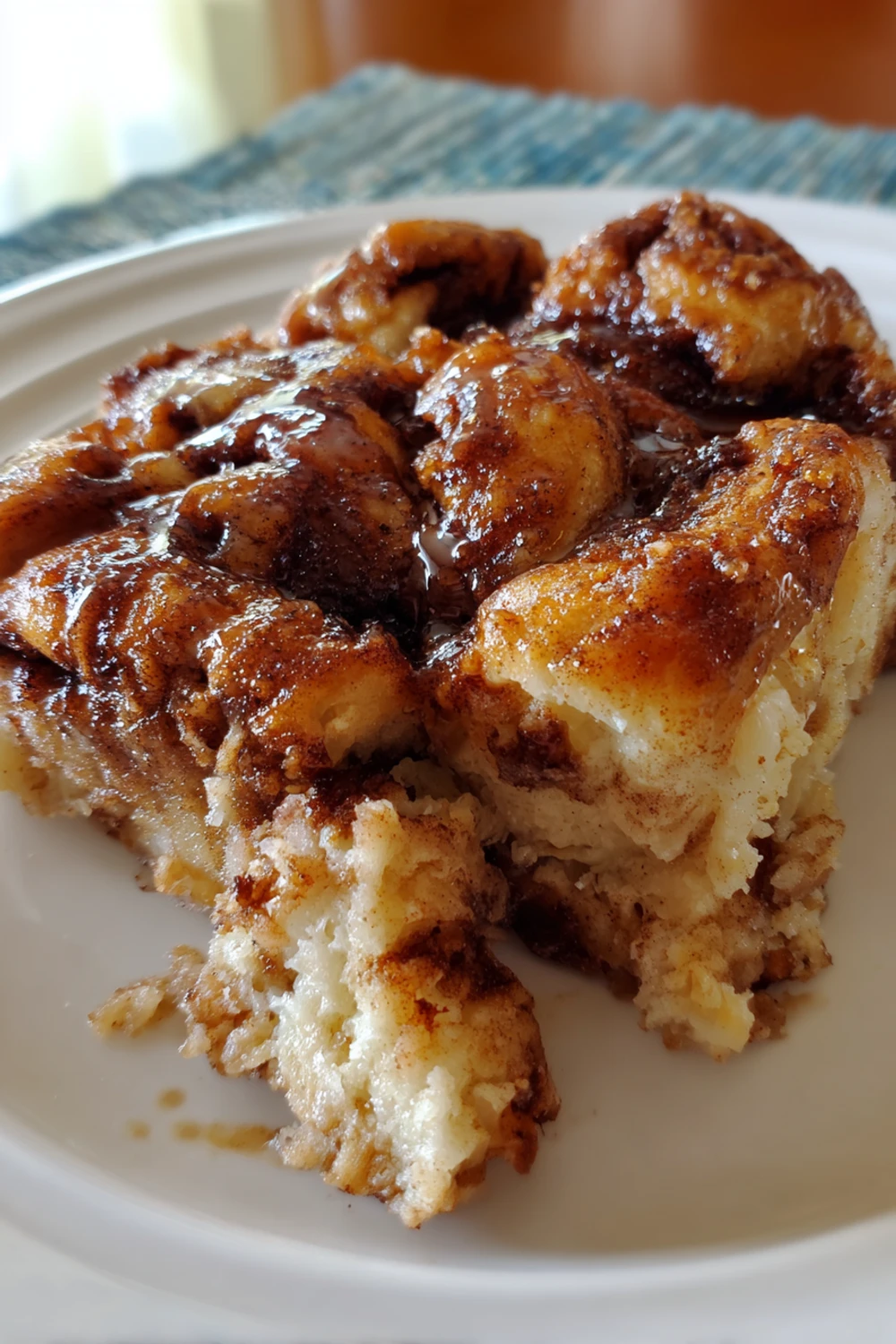 Slow Cooker Cinnamon Roll Casserole recipe