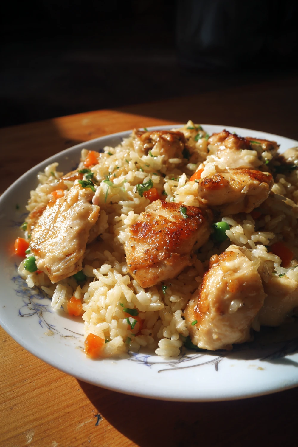 Easy Smothered Chicken and Rice recipe