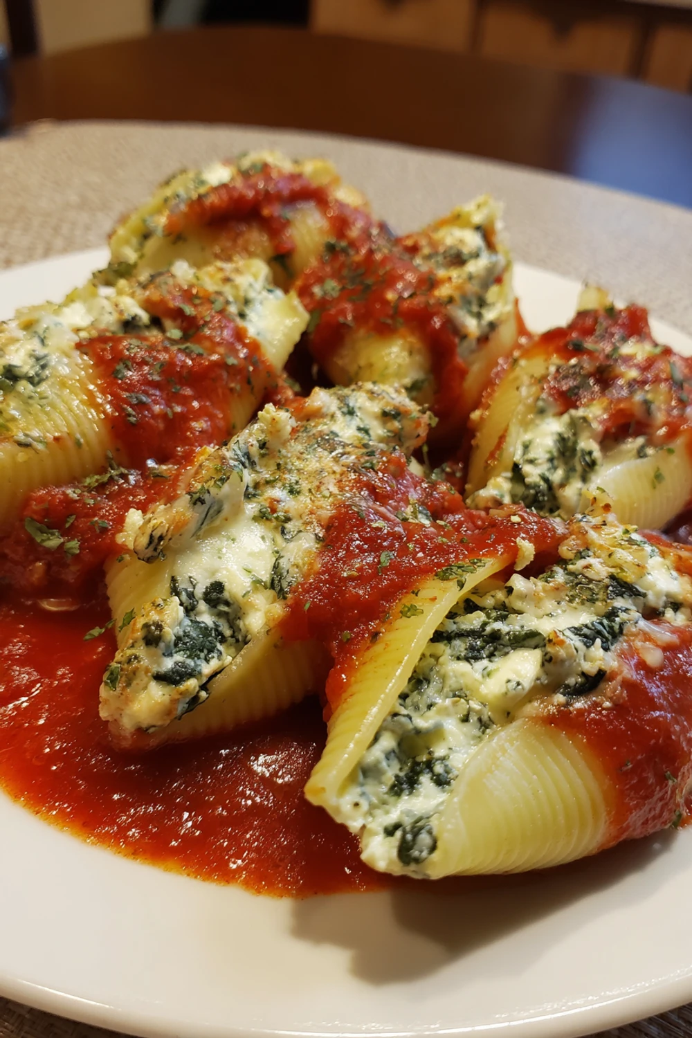 Spinach and Ricotta Stuffed Shells Recipe recipe