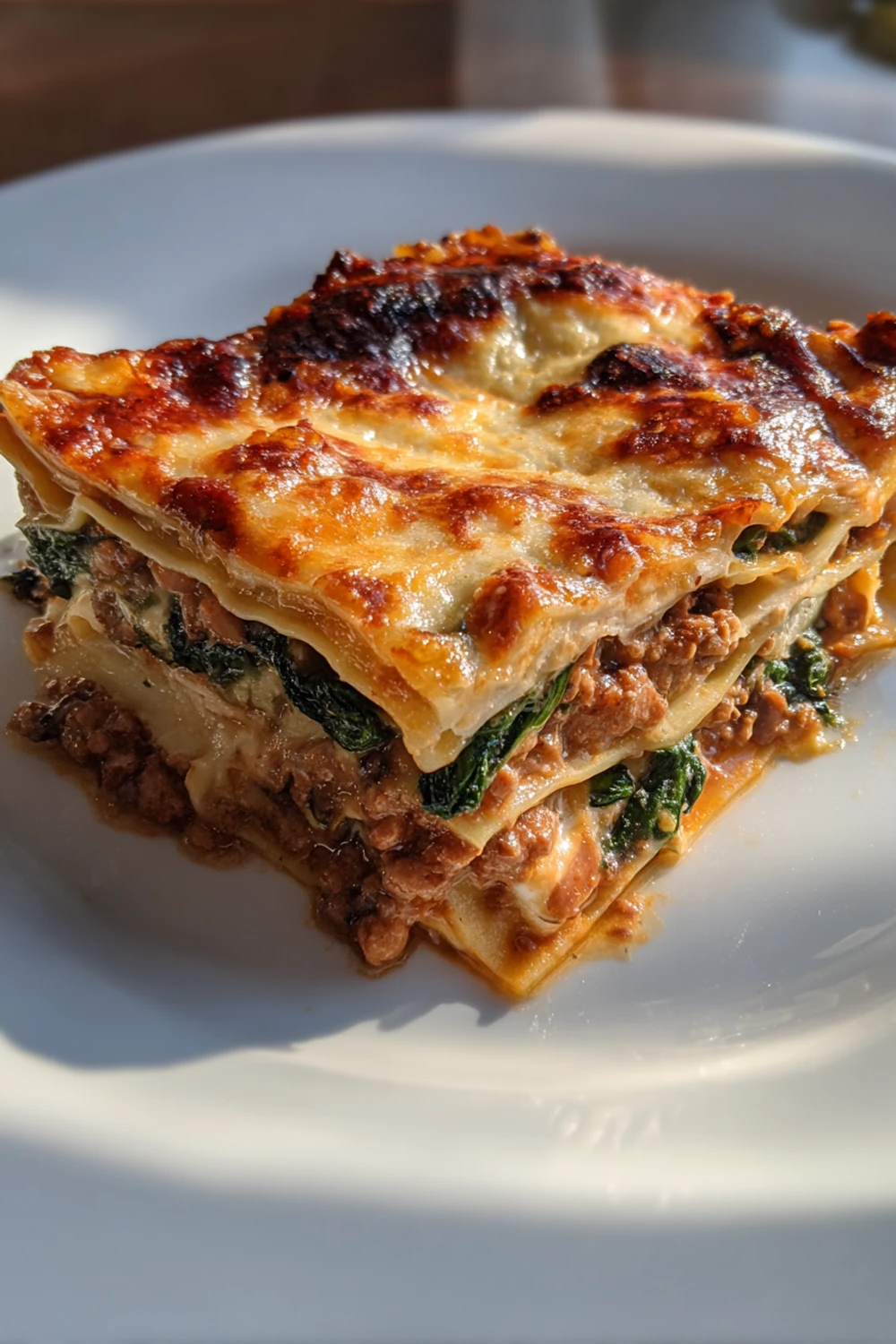Spinach Lasagna With Mushroom Ragu Recipe recipe