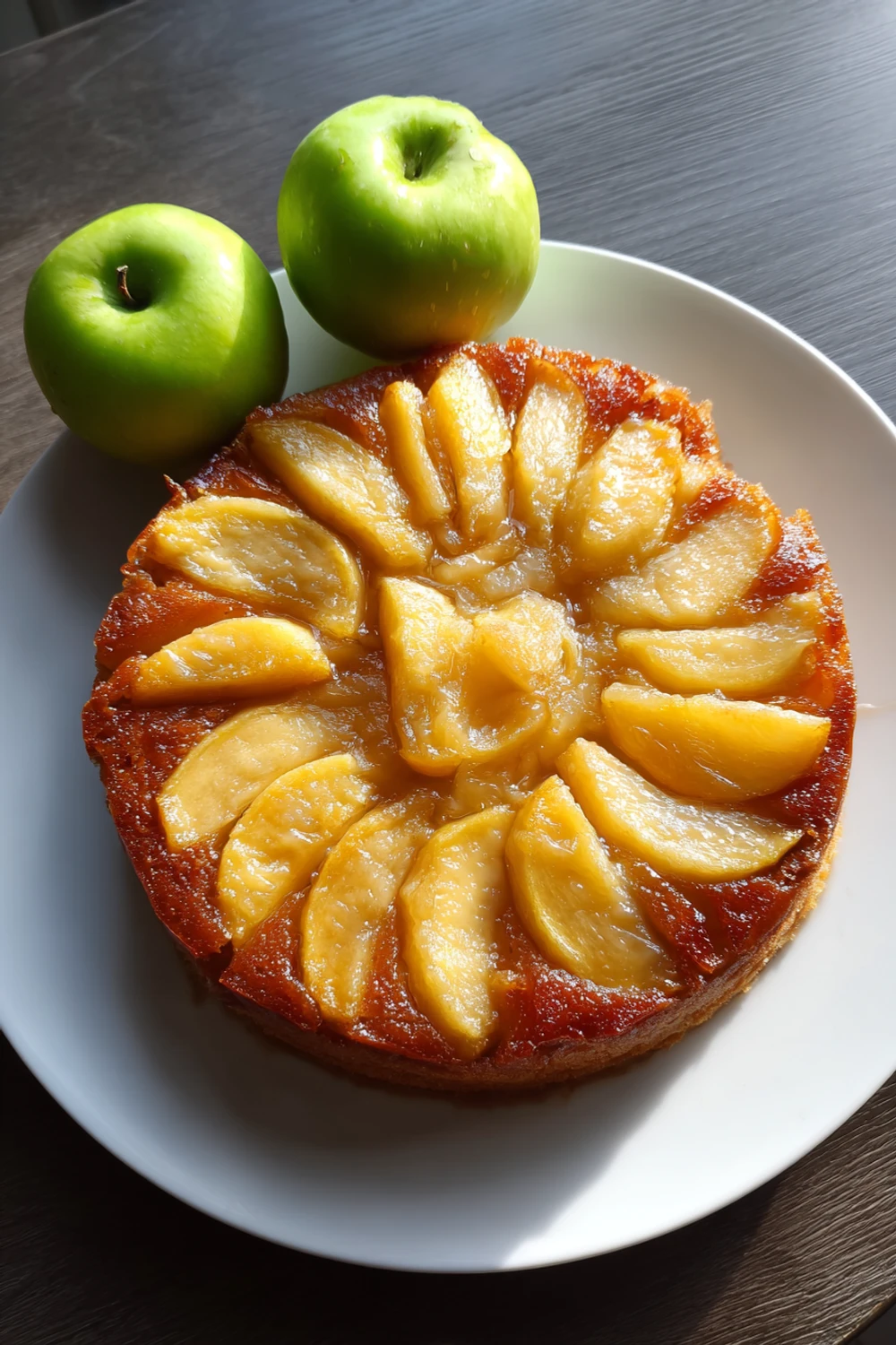 Easy Apple Upside-Down Cake Recipe recipe