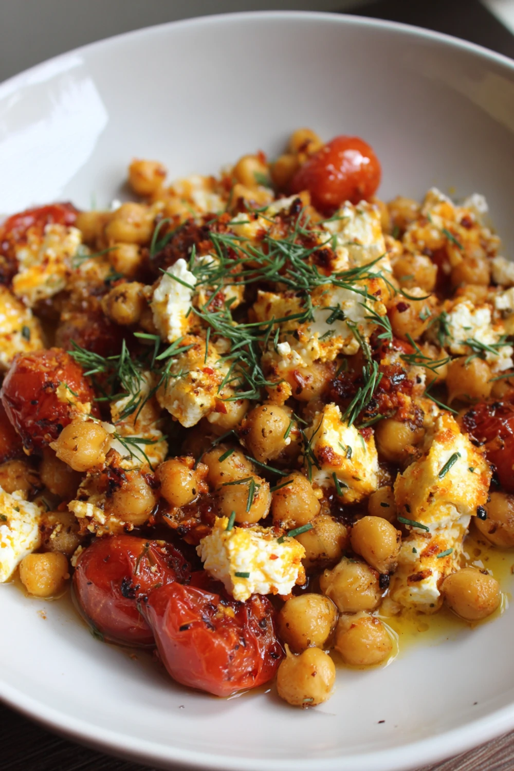 Baked Feta Chickpeas Recipe recipe