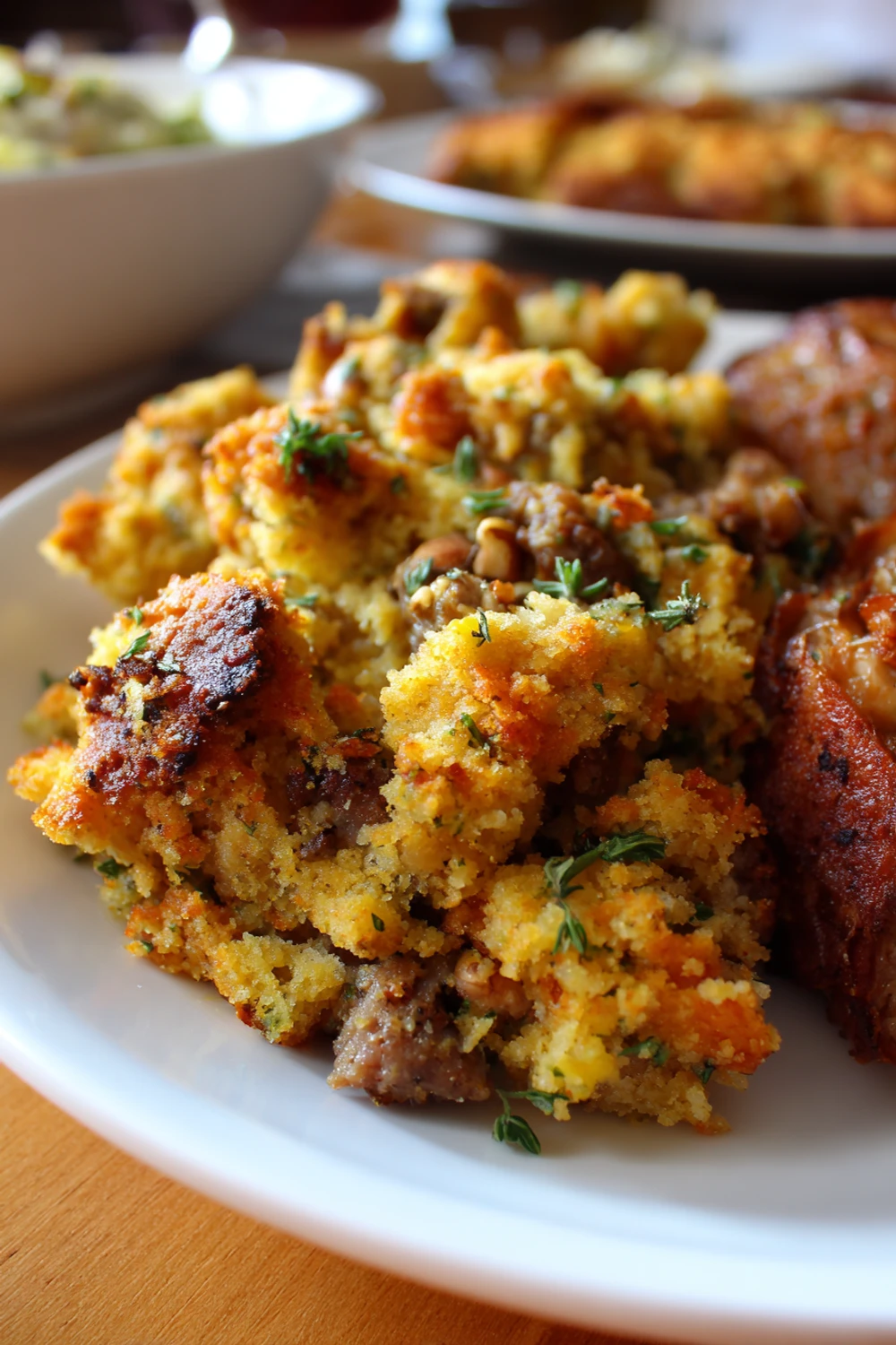 Cornbread Dressing with Sausage Corn Nuts recipe