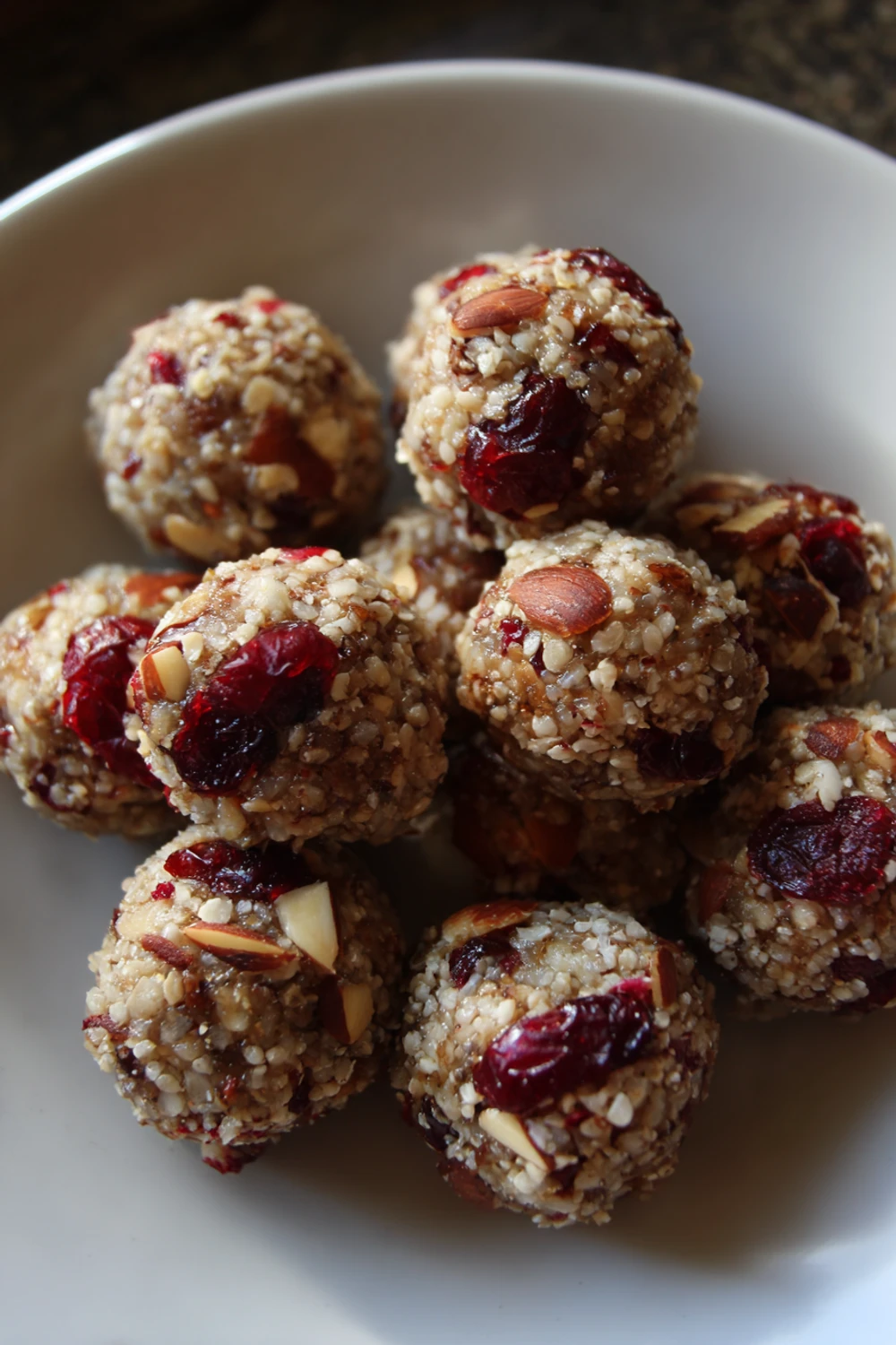 Cranberry-Almond Energy Balls Recipe recipe
