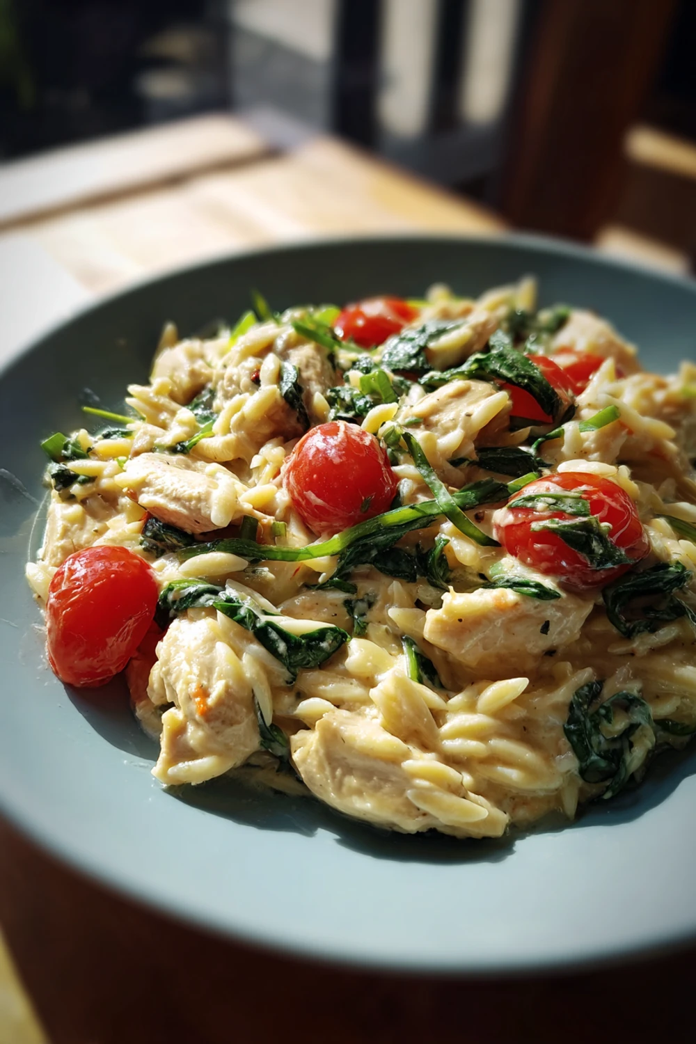 Creamy Tuscan Chicken Orzo Recipe recipe