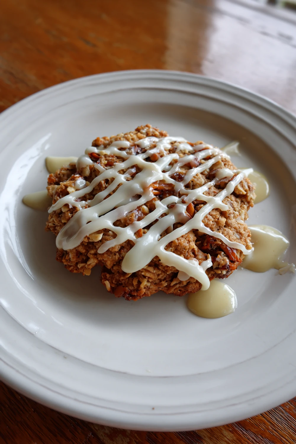 Iced Oatmeal Skillet Cookie Recipe recipe