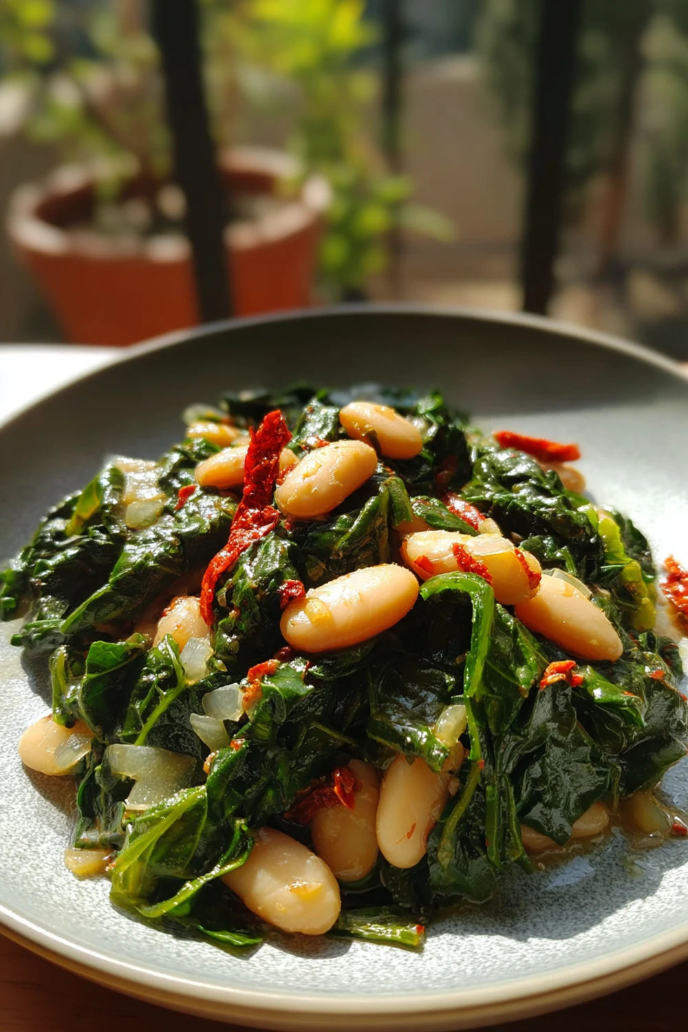 Mediterranean White Beans & Greens Recipe recipe